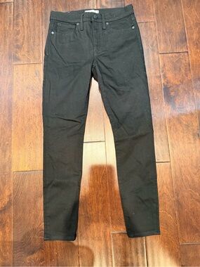 Madewell High Rise Skinny Black Jeans - size 28